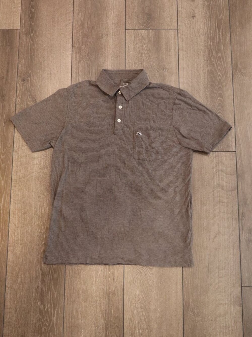 Mens Gray Vineyard Vines Polo Shirt Sz S